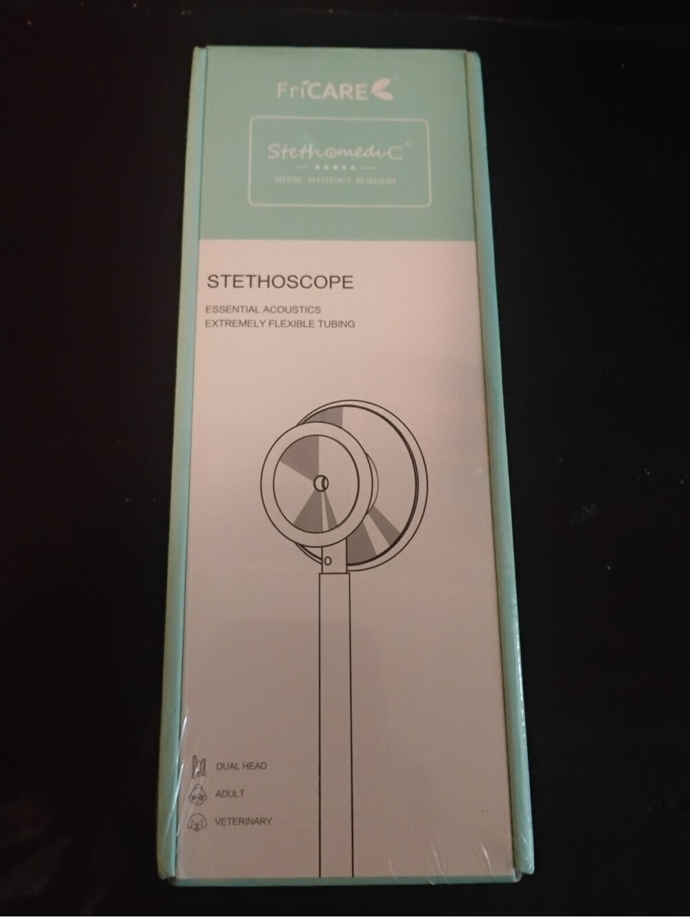 FriCARE Stethomedic Dual Head Stethoscope - Peach Pink, 28 Inch